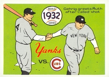 1970 Fleer World Series 1932 Yankees vs. Cubs #29 Baseball Card