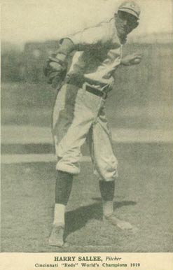 1919 Cincinnati Reds Postcards Harry Sallee # Baseball Card