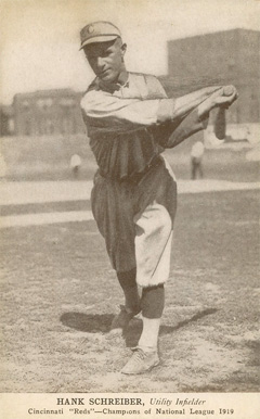 1919 Cincinnati Reds Postcards Hank Schreiber # Baseball Card