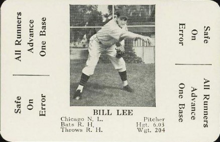 1936 S & S Game Bill Lee #40 Baseball Card
