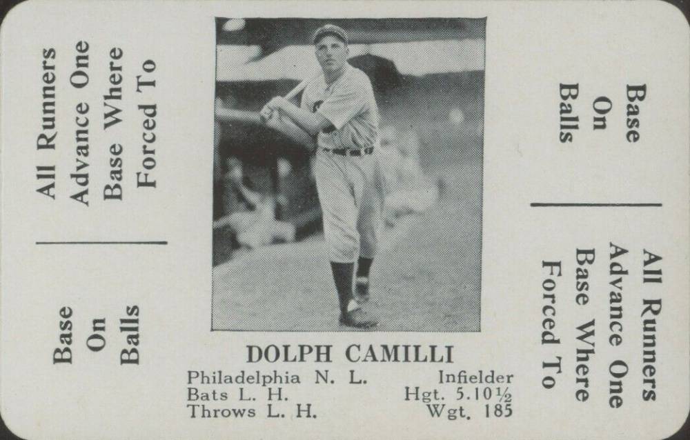 1936 S & S Game Dolph Camilli #4 Baseball Card