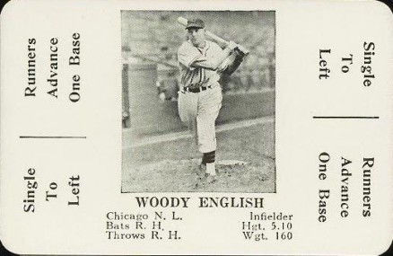 1936 S & S Game Woody English #15 Baseball Card
