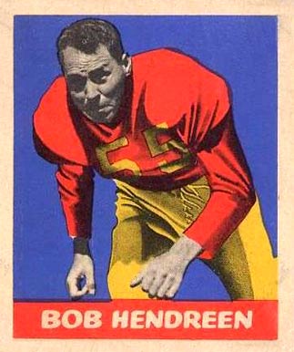 1949 Leaf Bob Hendreen #1 Football Card