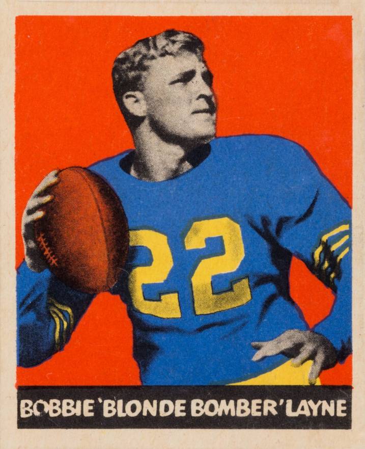 1949 Leaf Bobby Layne #67 Football Card