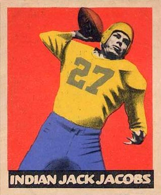 1949 Leaf Indian Jack Jacobs #90 Football Card