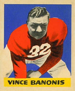 1949 Leaf Vince Banonis #38 Football Card