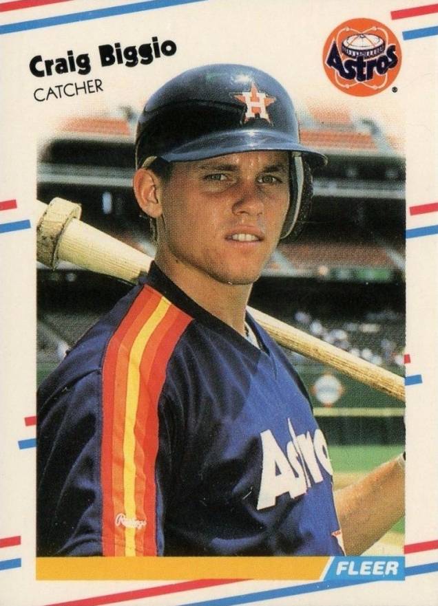 1988 Fleer Update Glossy Craig Biggio #U-89 Baseball Card