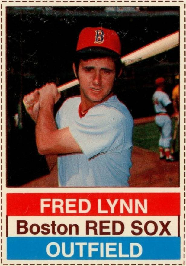 1976 Hostess Fred Lynn #1 Baseball Card