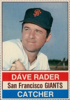 1976 Hostess Dave Rader #21 Baseball Card
