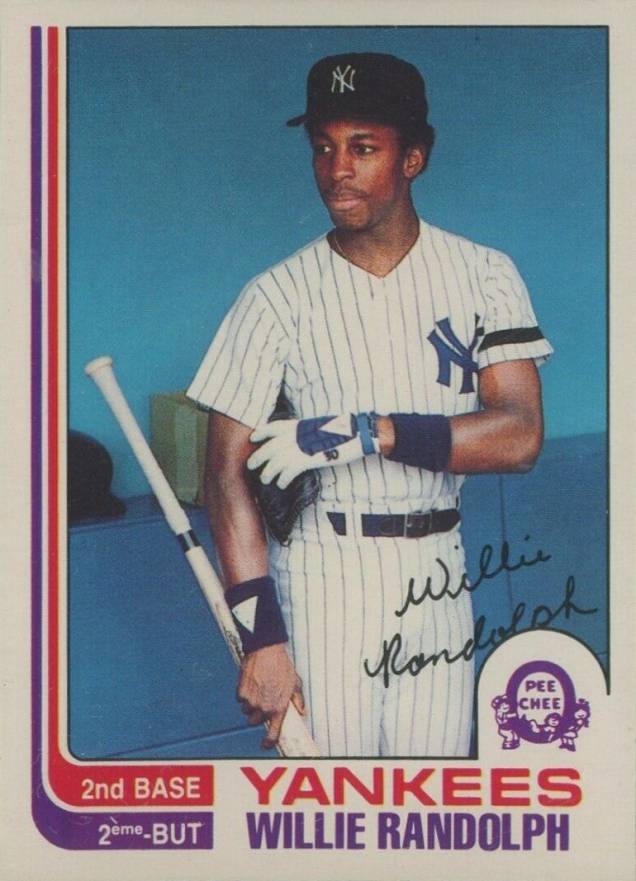 1982 O-Pee-Chee Willie Randolph #37 Baseball Card
