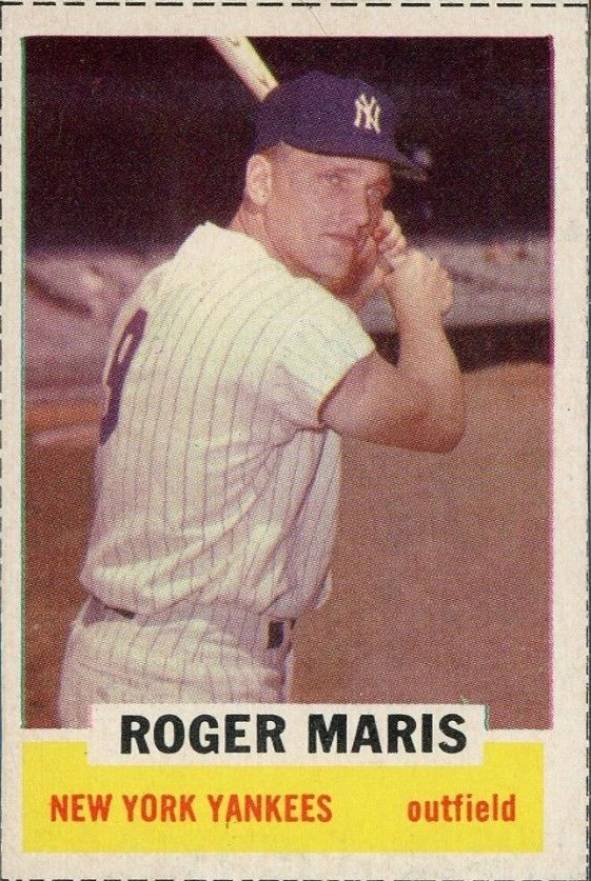 1962 Bazooka Singles Roger Maris # Baseball Card