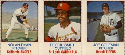 1975 Hostess Nolan Ryan/Reggie Smith/Joe Coleman # Baseball Card