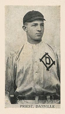 1910 Contentnea Black & White Photo Series Priest, Danville # Baseball Card