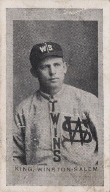 1910 Contentnea Black & White Photo Series King # Baseball Card