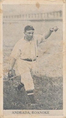 1910 Contentnea Black & White Photo Series Andrada # Baseball Card
