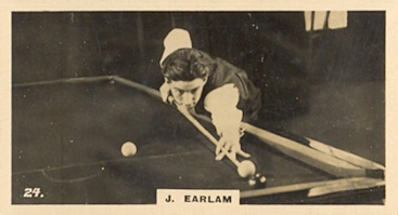 1926 Lambert & Butler Who's Who in Sport J. Earlam #24 Golf Card