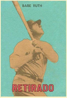 1967 Venezuela Topps Babe Ruth #147 Baseball Card