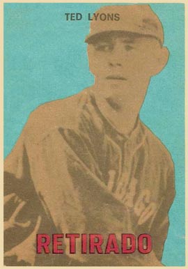 1967 Venezuela Topps Ted Lyons #174 Baseball Card