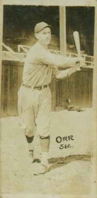 1921 Frederick Foto Service Billy Orr # Baseball Card