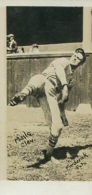 1921 Frederick Foto Service Walter Mails # Baseball Card