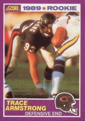 1989 Score Supplemental Trace Armstrong #440S Football Card