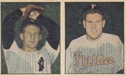 1951 Berk Ross Panel Ford/Roberts #4-5/4-8 Baseball Card