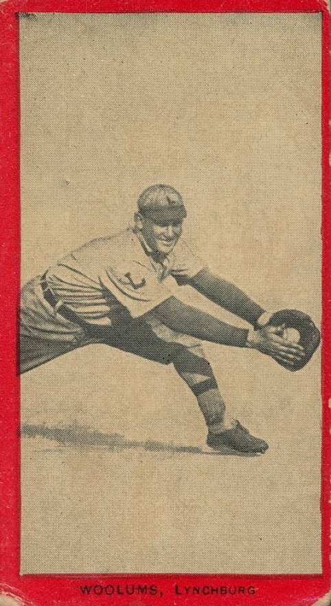1910 Old Mill Series 2 (Virginia League) Woolums # Baseball Card