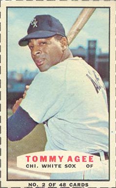 1967 Bazooka Tommie Agee #2 Baseball Card