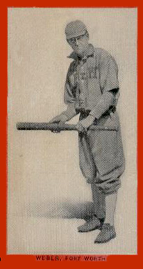 1910 Old Mill Series 3 (Texas League) Weber # Baseball Card