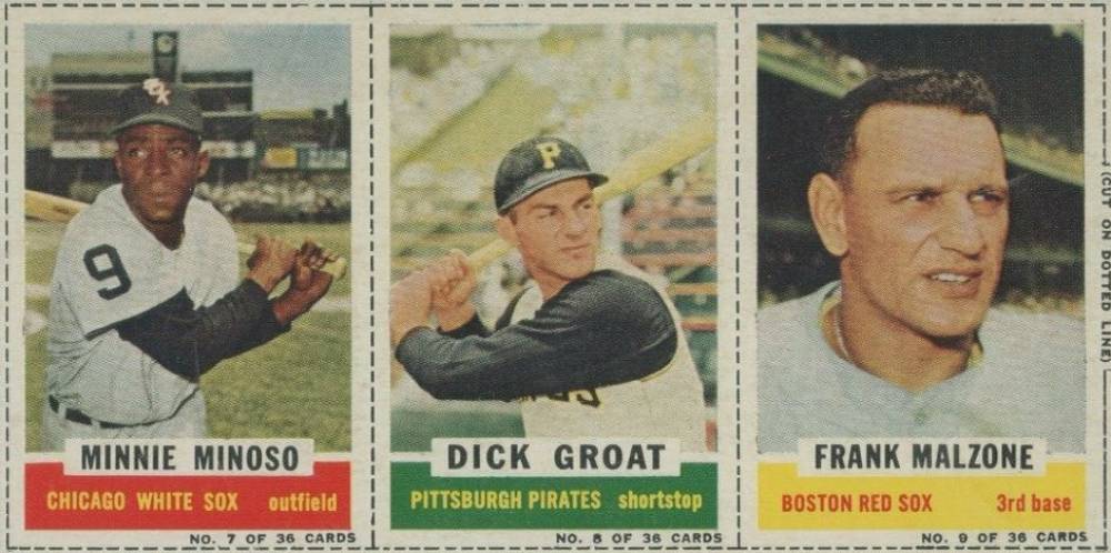 1961 Bazooka Panel Minoso/Groat/Malzone # Baseball Card