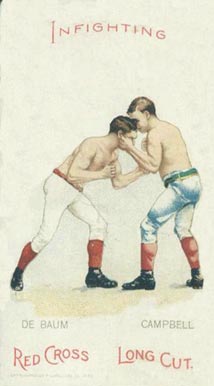 1893 Lorillard Co. Boxing Positions and Boxers De Baum/Campbell # Other Sports Card