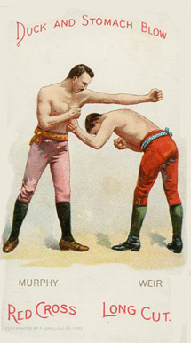 1893 Lorillard Co. Boxing Positions and Boxers Murphy/Weir # Other Sports Card