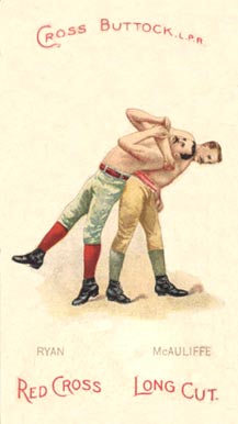 1893 Lorillard Co. Boxing Positions and Boxers Ryan/McCauliffe # Other Sports Card