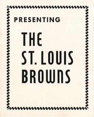 1941 St. Louis Browns Team Issue Presentation Card #30 Baseball Card