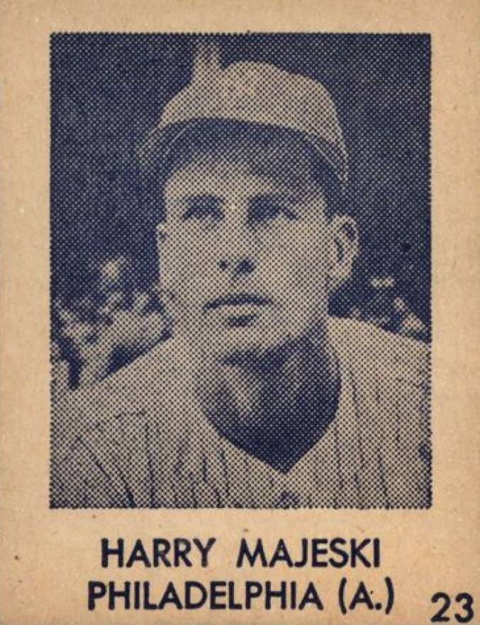 1948 Blue Tint Harry Majeski #23 Baseball Card
