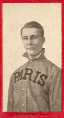 1910 Old Mill Series 6 (Blue Grass League) Scheneberg, Paris #49 Baseball Card