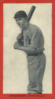 1910 Old Mill Series 7 (E. Carolina League) William Schumaker # Baseball Card