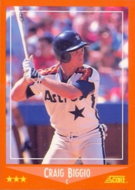 1988 Score Traded Craig Biggio #103T Baseball Card