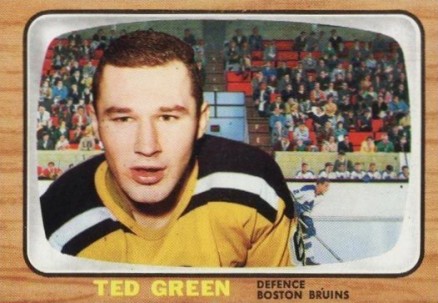 1966 Topps USA Test Ted Green #37 Hockey Card