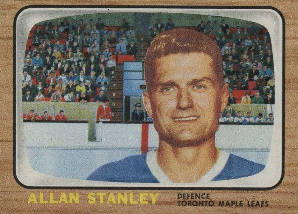 1966 Topps USA Test Allan Stanley #16 Hockey Card