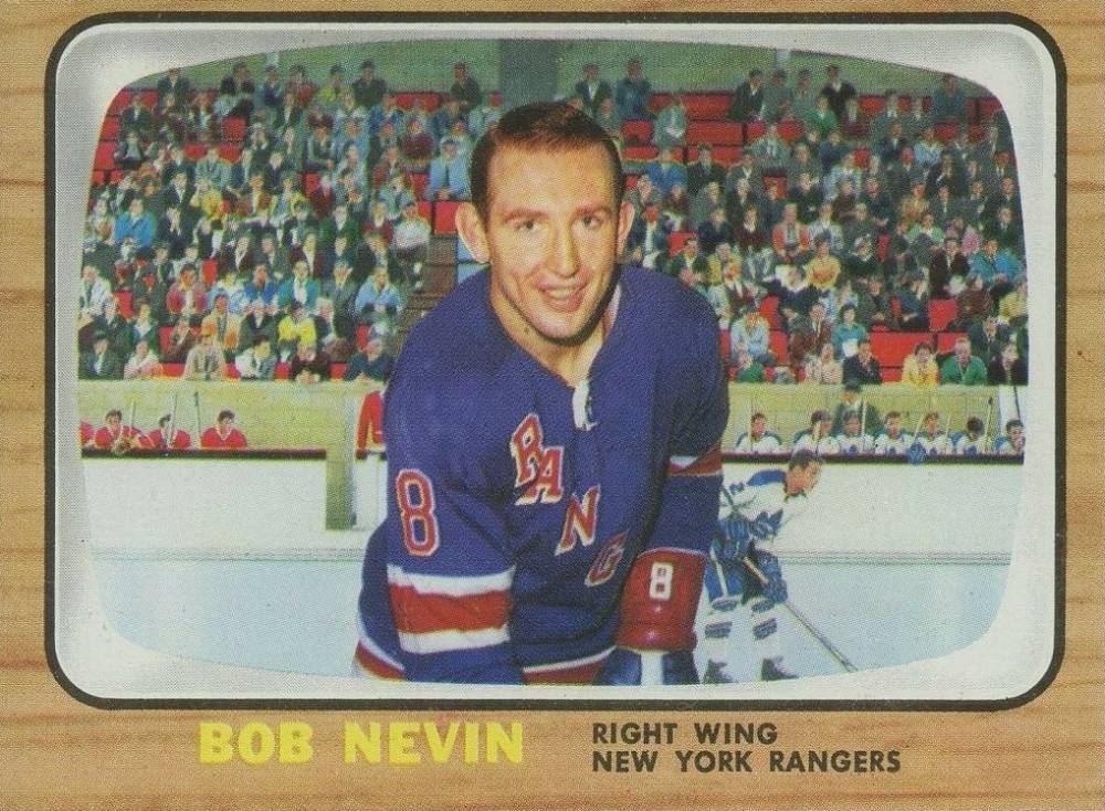 1966 Topps USA Test Bob Nevin #27 Hockey Card