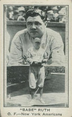 1922 Lou Gertenrich "Babe" Ruth # Baseball Card
