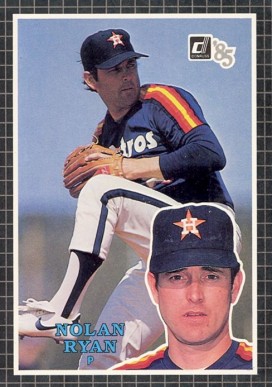 1985 Donruss Action All-Stars Nolan Ryan #20 Baseball Card
