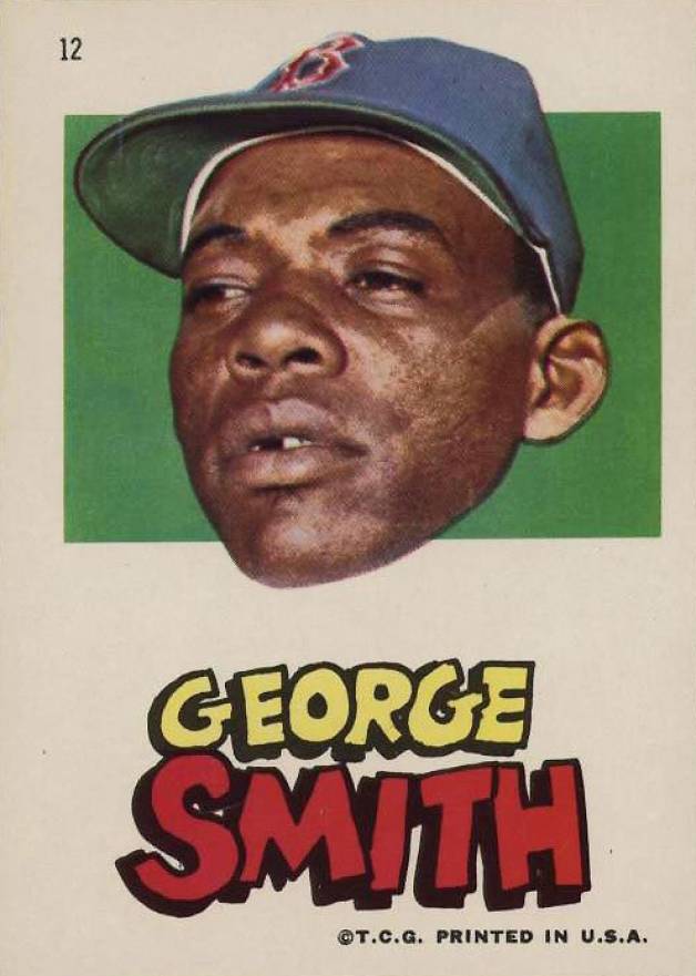 1967 Topps Red Sox Stickers George Smith #12 Baseball Card