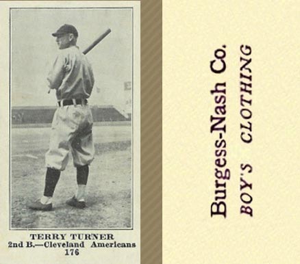 1916 Burgess-Nash Co. Terry Turner #176 Baseball Card