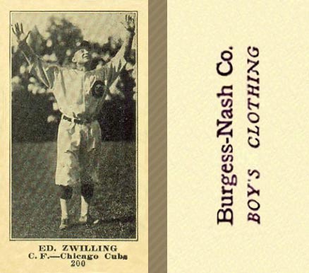 1916 Burgess-Nash Co. Ed. Zwilling #200 Baseball Card