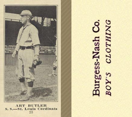 1916 Burgess-Nash Co. Art Butler #23 Baseball Card
