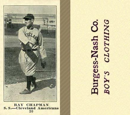 1916 Burgess-Nash Co. Ray Chapman #30 Baseball Card