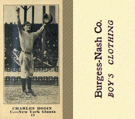 1916 Burgess-Nash Co. Charles Dooin #49 Baseball Card