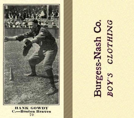 1916 Burgess-Nash Co. Hank Gowdy #70 Baseball Card